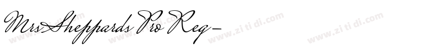 MrsSheppards Pro Reg字体转换 MrsSheppards Pro Reg字体转换